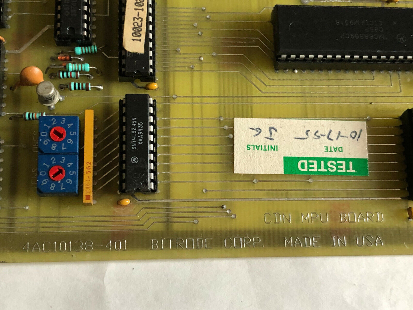 Bitrode 4Ac10138401 Pcb Circuit Plc Board 4Ac10138-401 Cdn Mpu Board,Sj