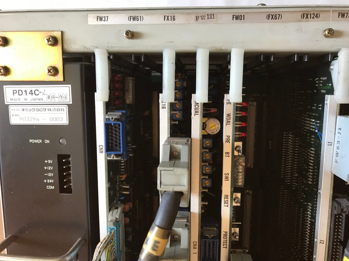 Mitsubishi Meldas-W7c Control Unit,Pd14c-2,Uf01c-2,,Fw712a,Fw737b,Fw37a,Fx16,Ab