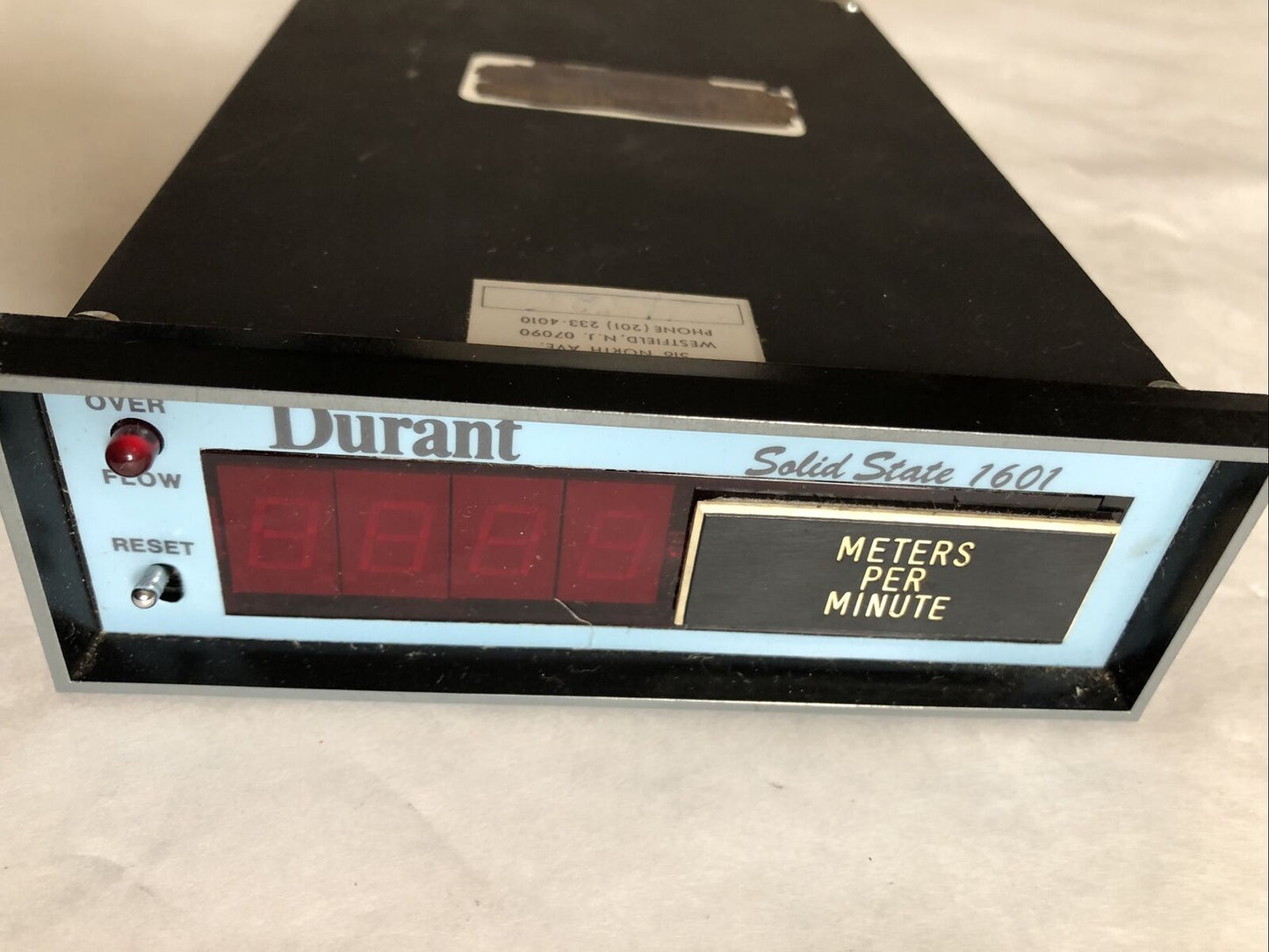 Durant 51601-400,Solid State 1601, Eaton Counter Indicator 120Vac ,Fb