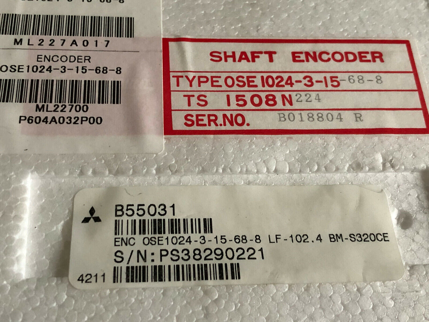 Tamagawa Rfh1024-22-Im-68 Mitsubishi Rfh1024-22-Im-68 Optical Shaft Encoder ,Al