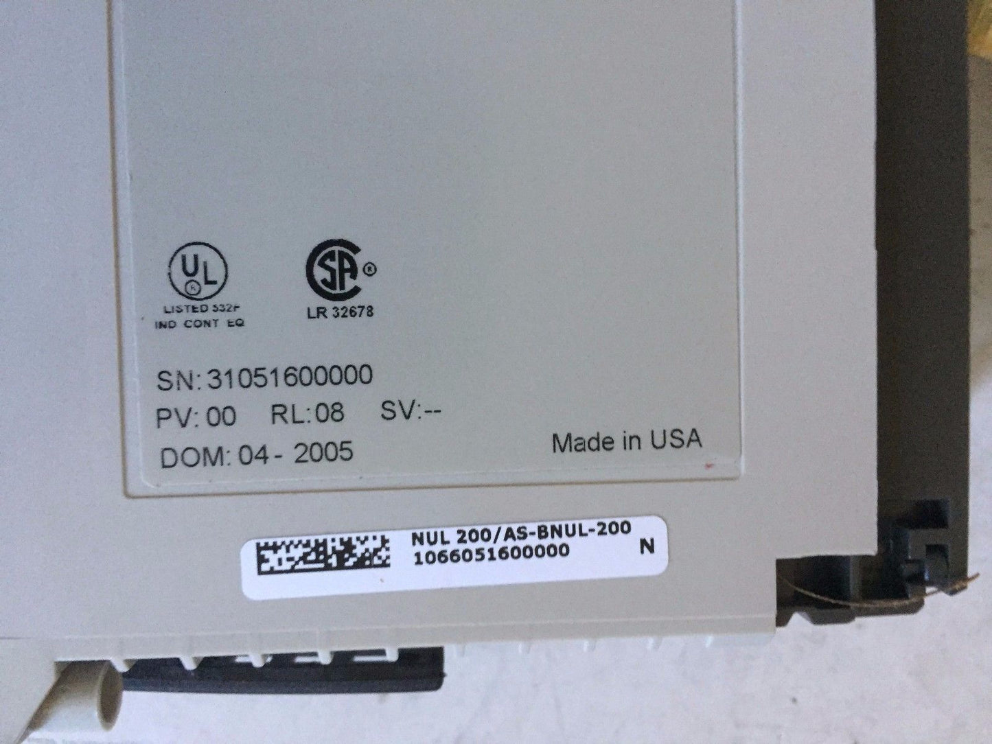 New Schneider Automation Nul 200/As-Bnul-200 Tsx Compact Blank Nul 200,Ad