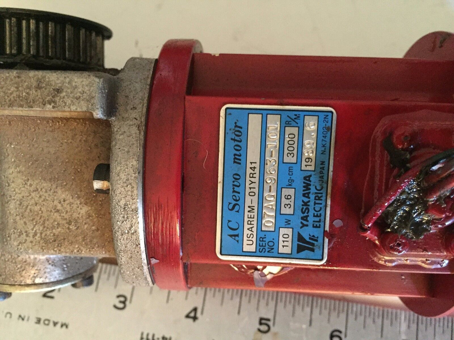 Yaskawa Usarem-01Yr41 Yaskawa Usarem-0Iyr4i Ac Servo Motor,Be