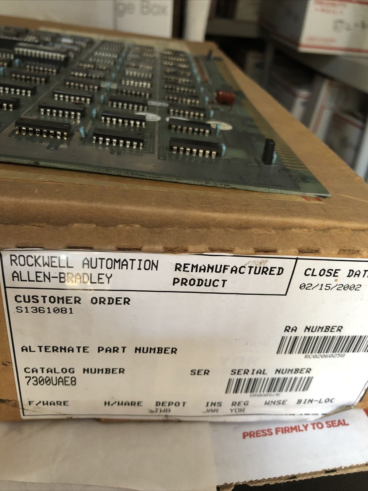 Allen Bradley 634483C,Rc02060258,100A Plc Board,Fj
