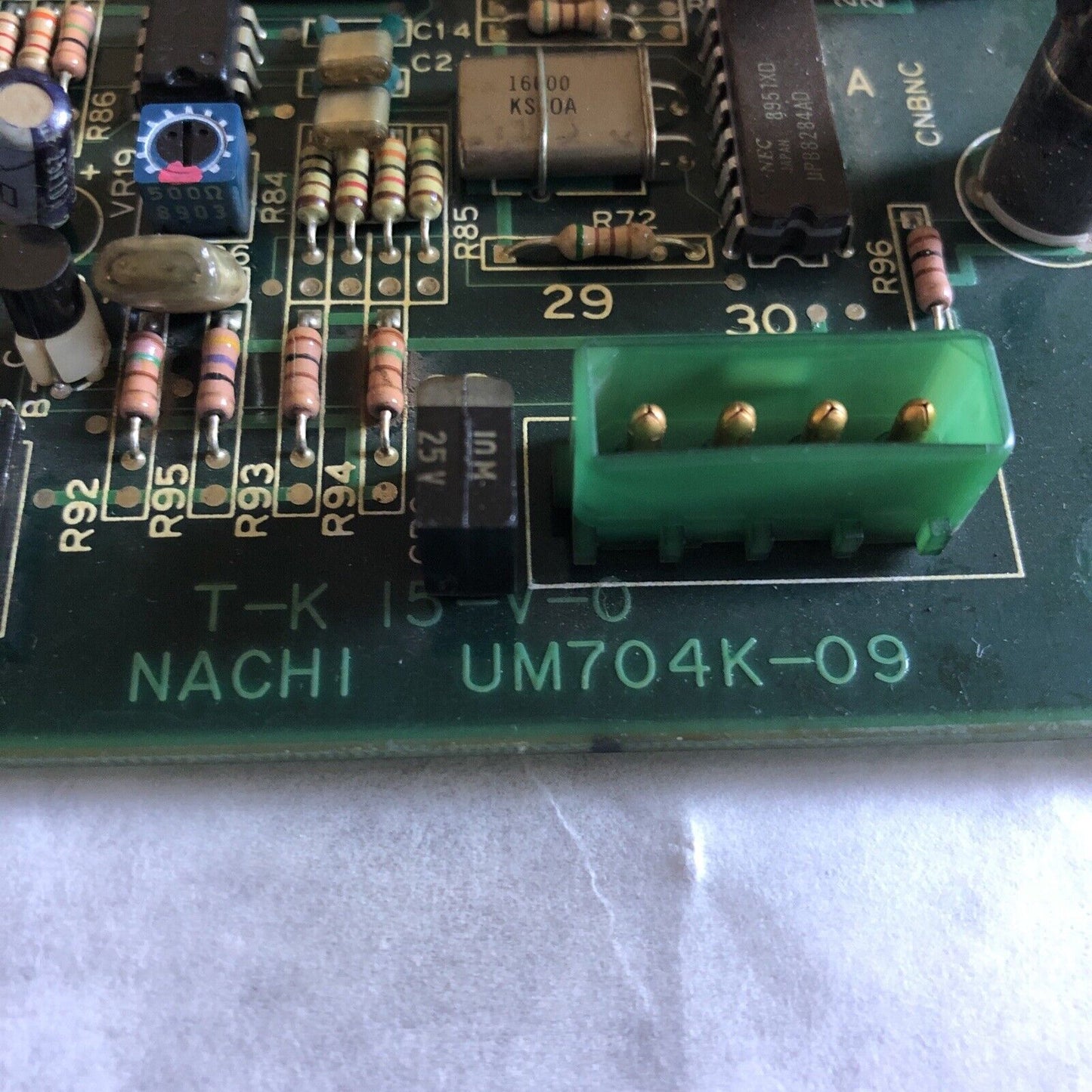 Nachi Um704k-09 Circuit Board Unit T-K-15-V-0 ,Very Good Condition,Bd