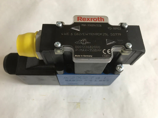 New Rexroth R900945536 Hydraulic Solenoid Valve 4We 6 D62/Ew110n9dk25l So779,Sc