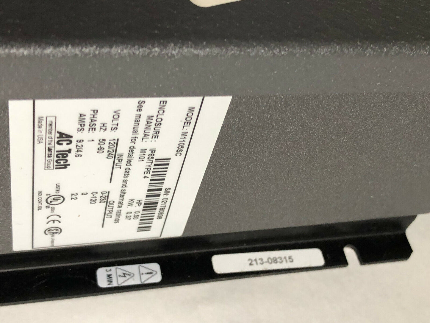 Dorner 62Mv2122,Ac Tech M1105sc,62Mv2122 Intelligent Drive Controller, .5Hp,Dl