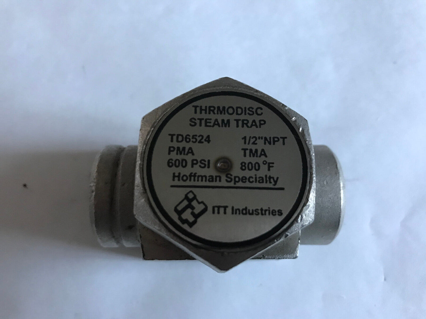 Itt 1/2" Hoffman Td6524 Specialty Thermodisc Steam Trap Td6524 Disc Valve,Br