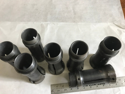 Lot 7 Namco 3/4, 5/8, 7/8, 1", 1-1/8, 1-3/16, 1-1/4 Acme Grid Round Collets,Aj