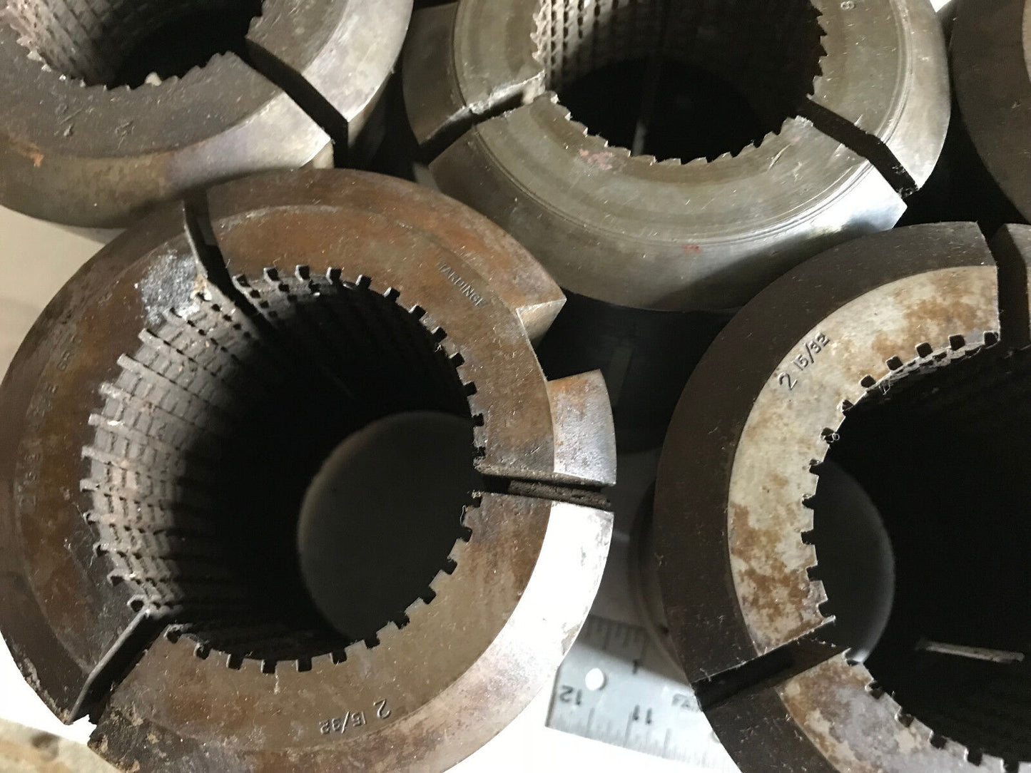 Lot 10 Hardinge 2-5/8" Gridley Round Collet 2-15/32,2 1/8,2 15/32,2 5/8,Aj