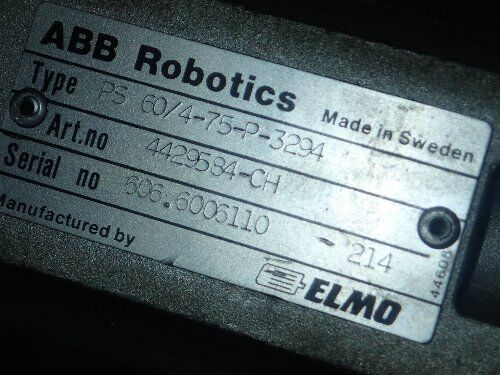 Abb Robotics Ps 60/4-75-P-3294,4429584-Ch,5692 435-R Motor Motor,Cs
