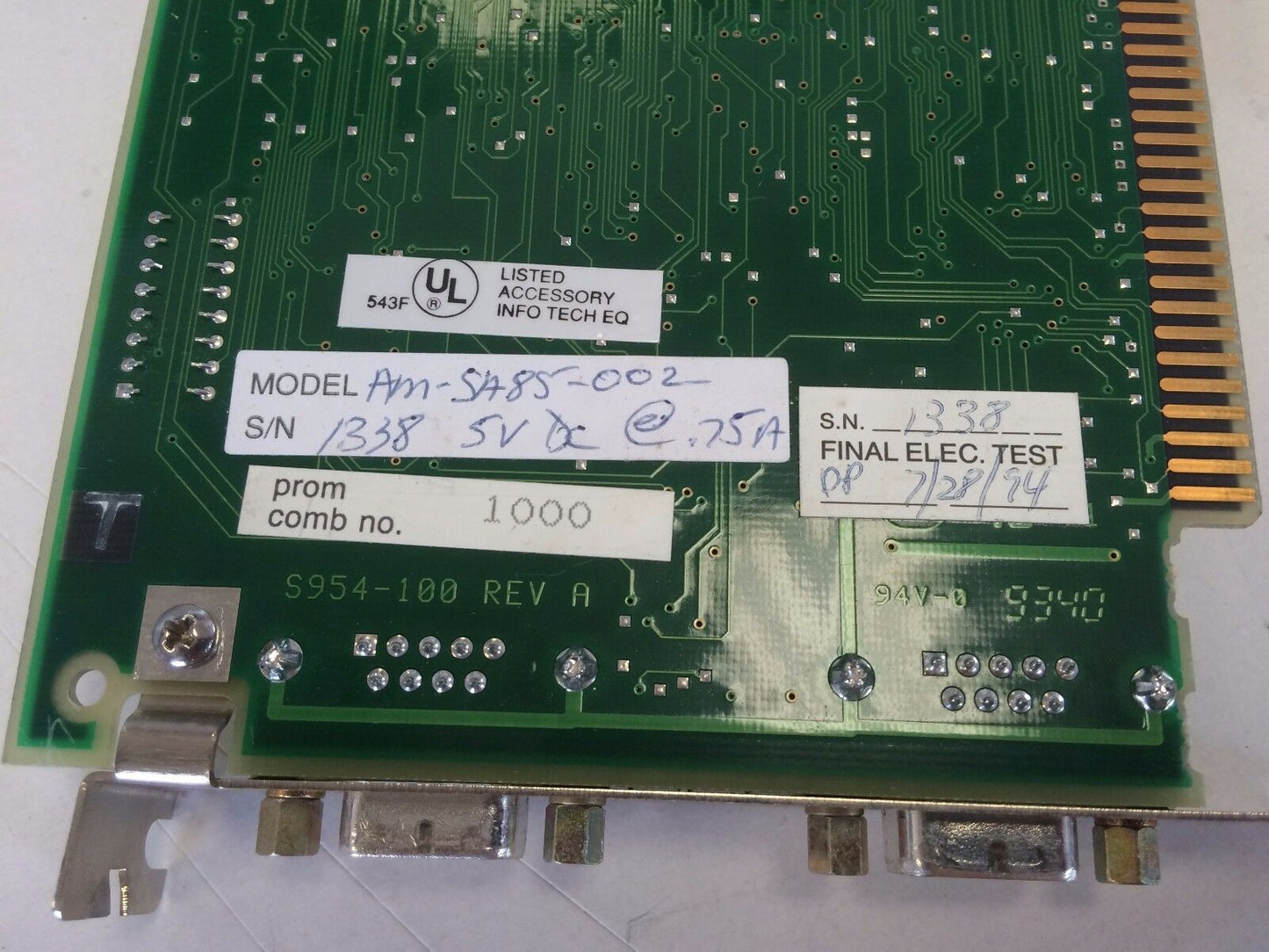 Modicon Am-Sa85-002 Interface/Network Modbus,S954-100 Prom Comb 1000,Cx