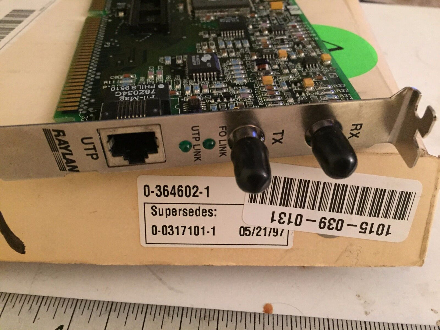 Raylan 50-0230-001 Rev.S Fiber Ethernet Card,Sb