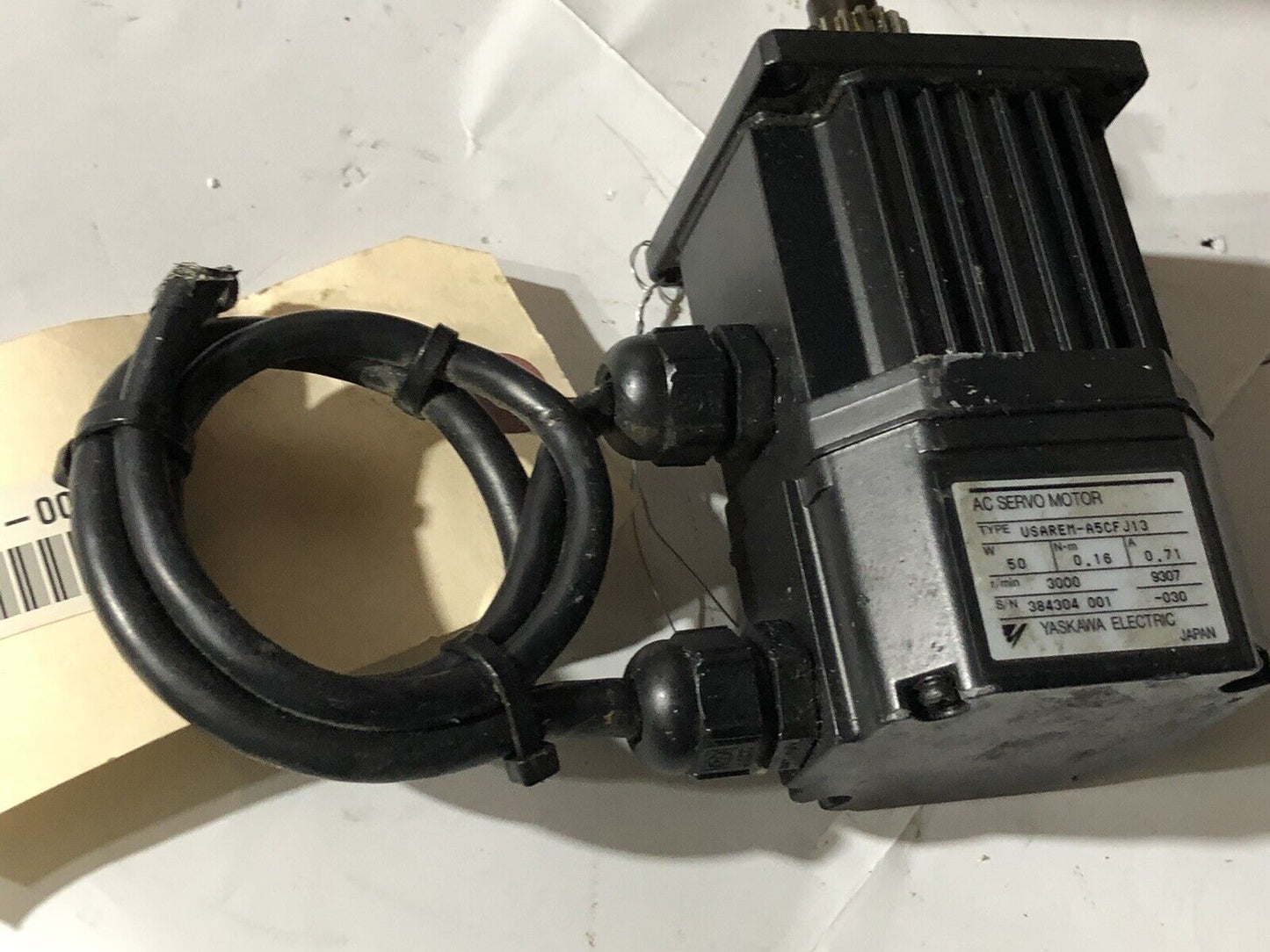 Yaskawa Electric Usarem-A5cfj13 Ac Servo Motor, 50 Watts,To