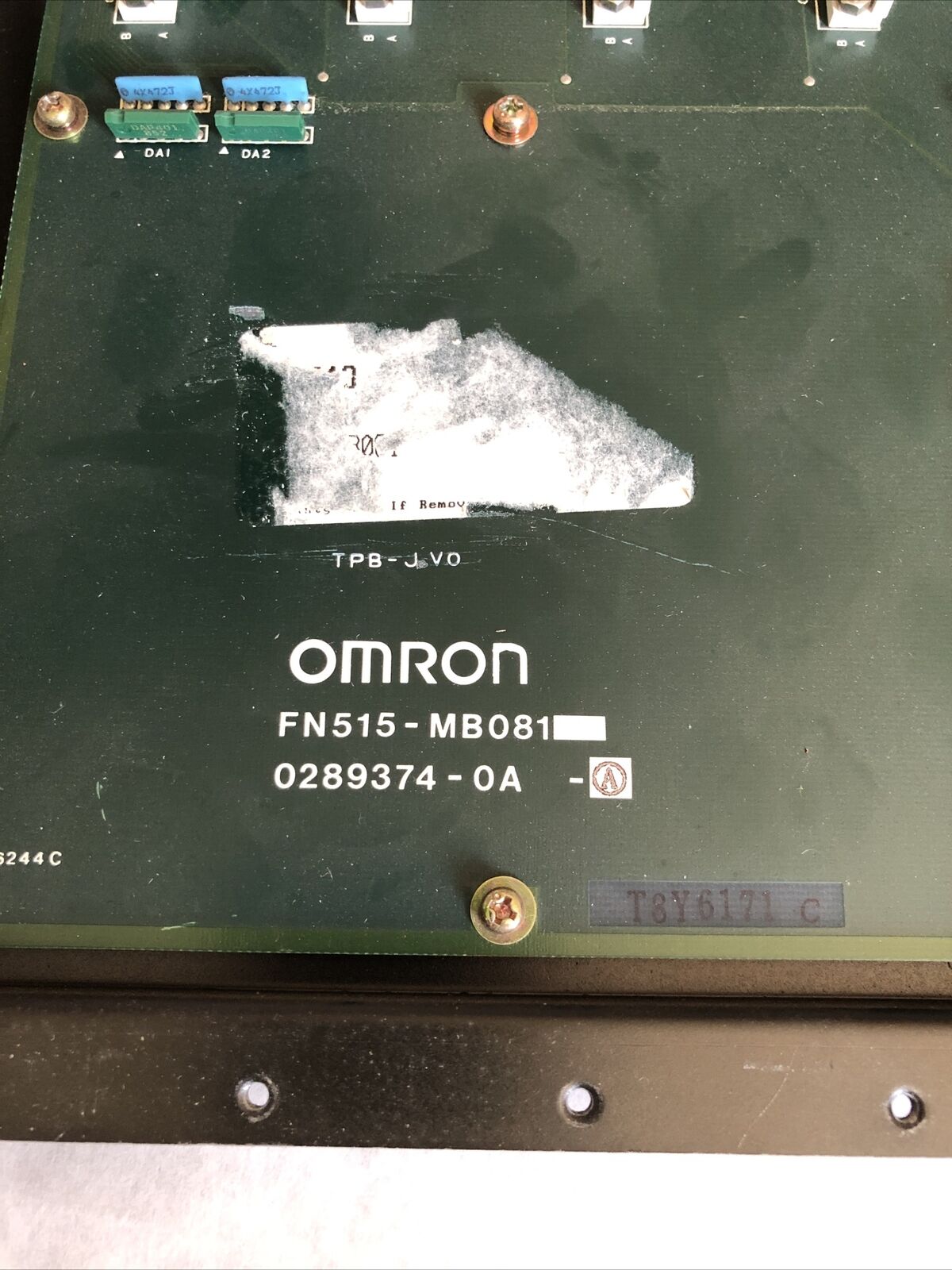Omron Fn515-Mb081,Fn515-Bc081,0289374-0A A,0289374-0A Rack, Fn515-Bco81 Base,Bz