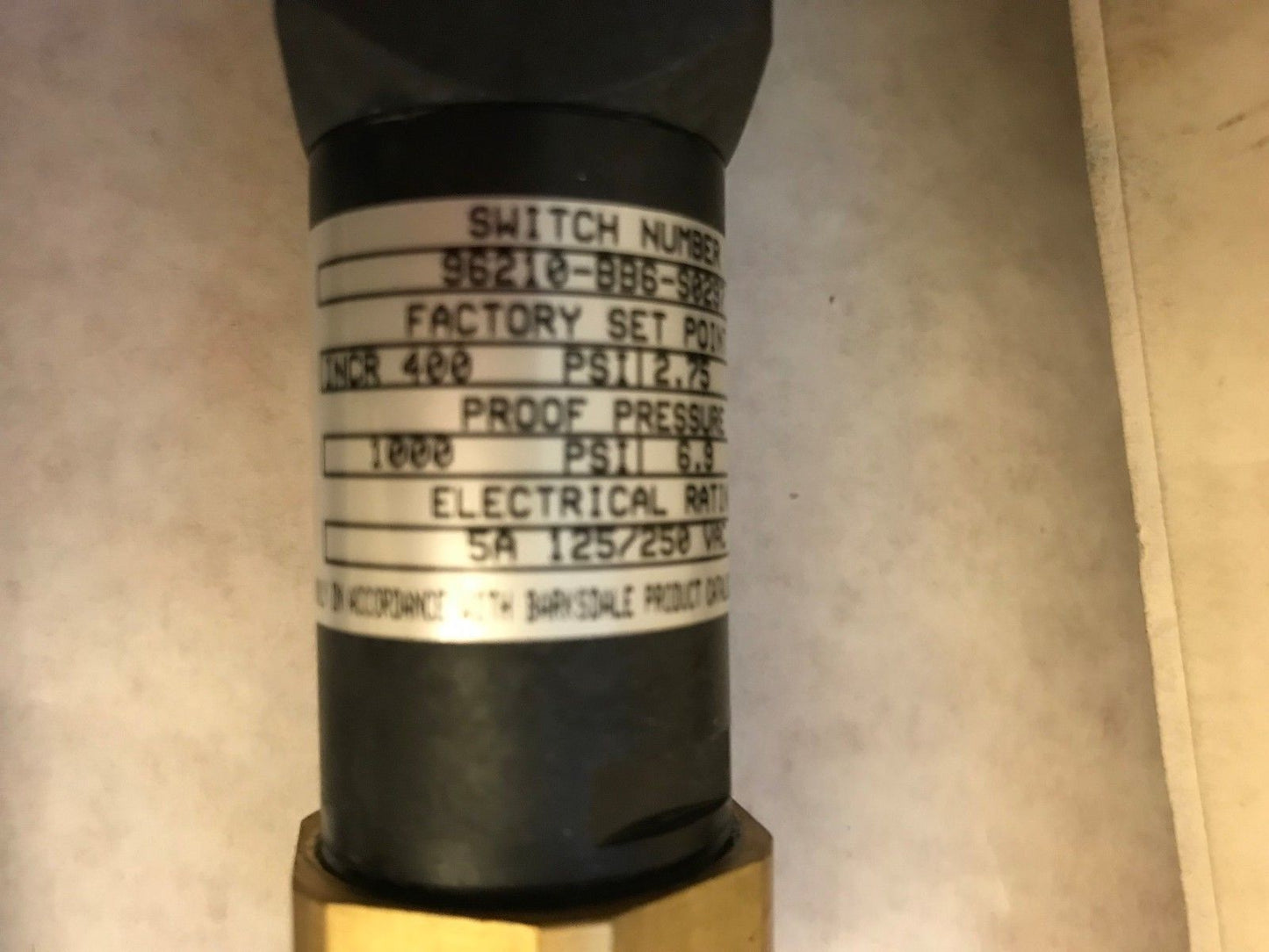 New Barksdale 96210-Bb6-S0297 Switch Number 96210-Bb6-S0297 Pressure Vacuum,Ek