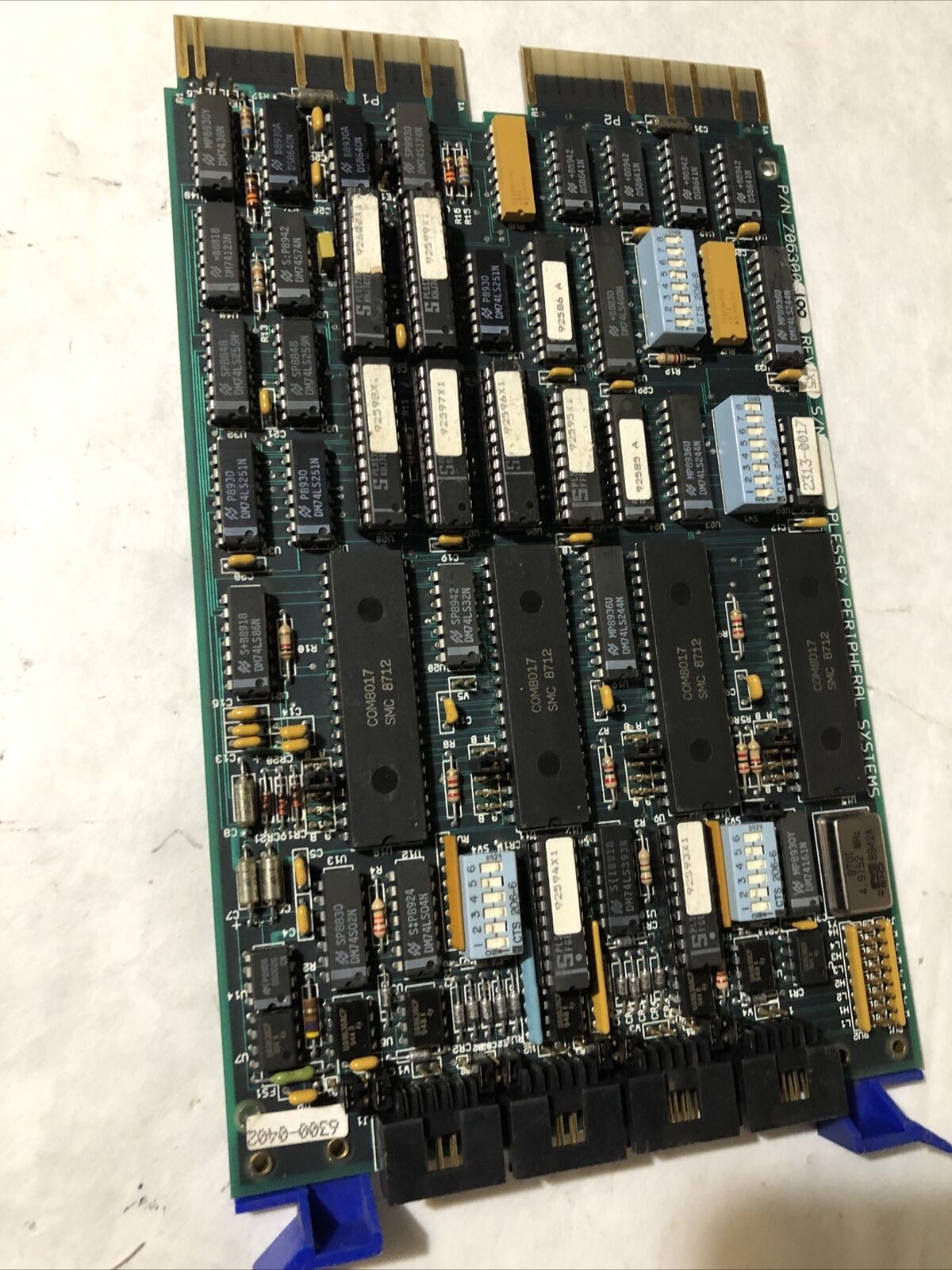 Plessey Peripheral Systems 706300 100 Rev X5,706300100 X5,706299-001 Rev X3,Bj