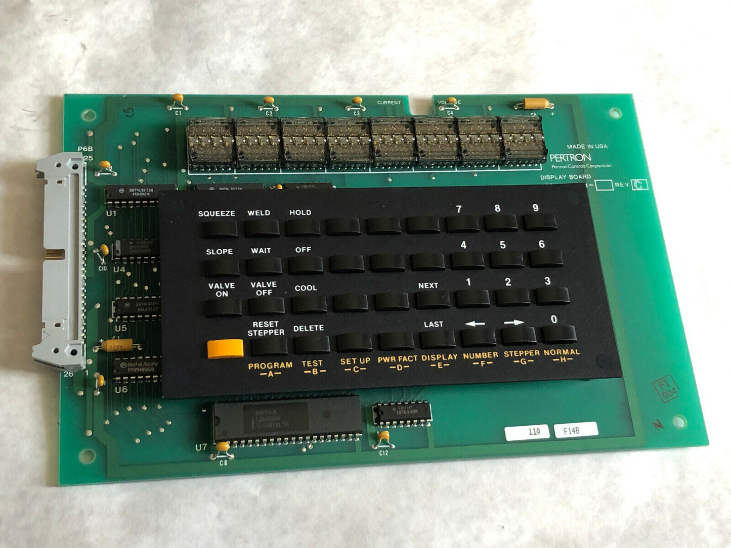 Pertron 1400214 Rev C 1300038 Display Board,Da