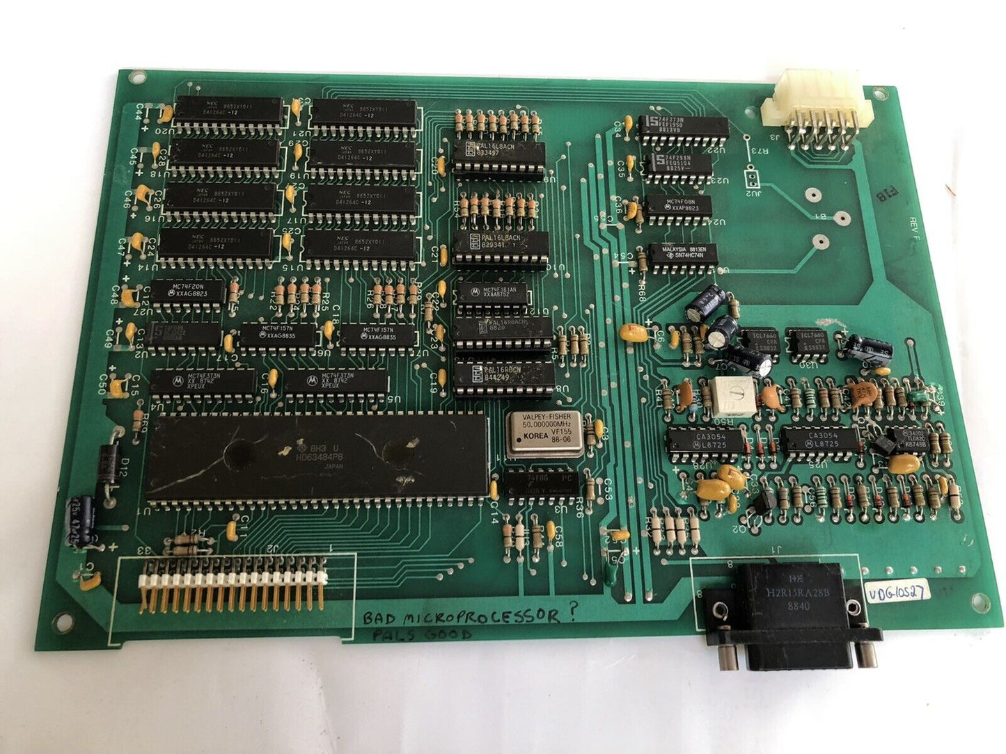 Tcp 260-0600-038 Rev F Vdg-10527 Pcb Board ,Vdg 1474B,14748,Dl,Dd