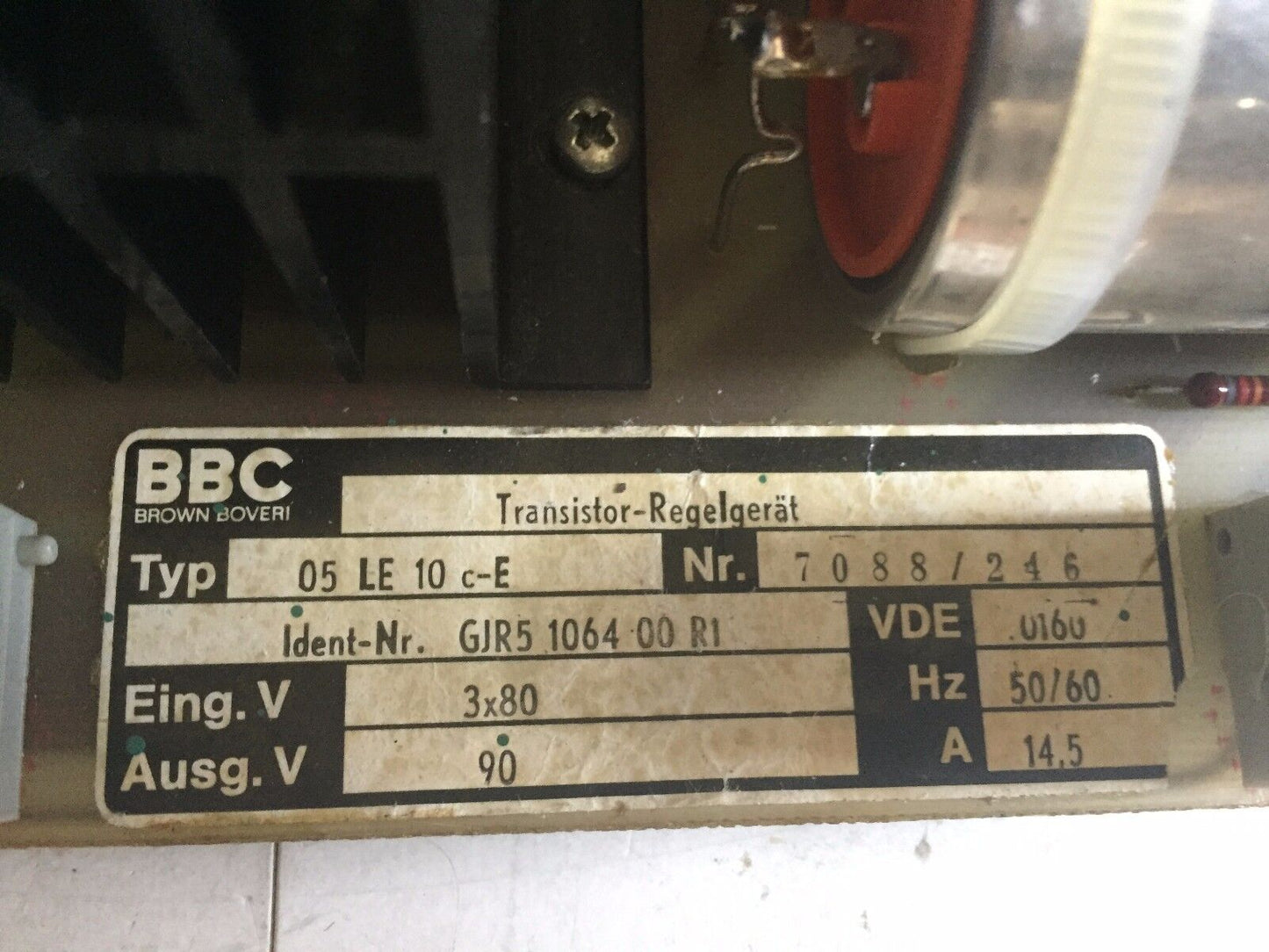 Bbc 05 Le 10 C-E,Gir5 1064 00 Ri,Brown Boveri 05 Le 10 C-E Transistor,Fm