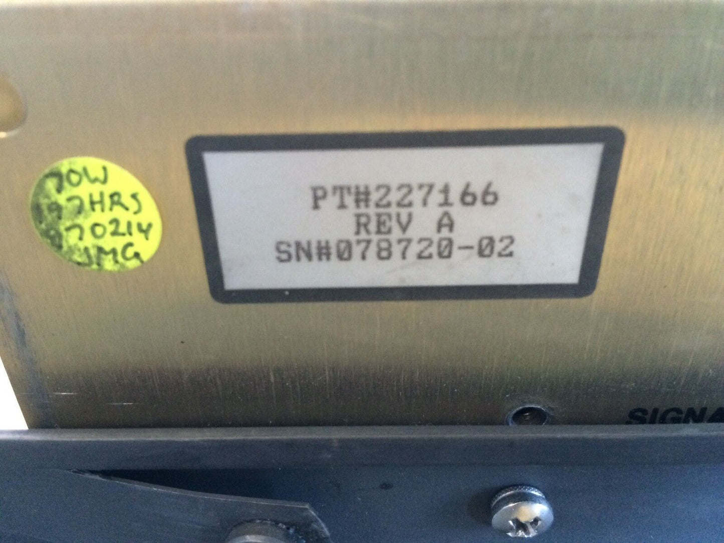 Laser Power Conditioner Pt #  227166 Rev A, Script 75, Maxwell, Tjs,Bn