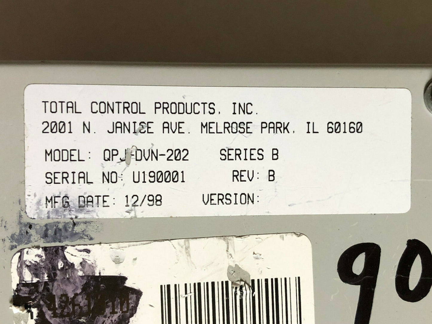 Total Control Qpj-Dvn-202 Communication Module For 5& 6" Devicenet,Fanuc,Eh