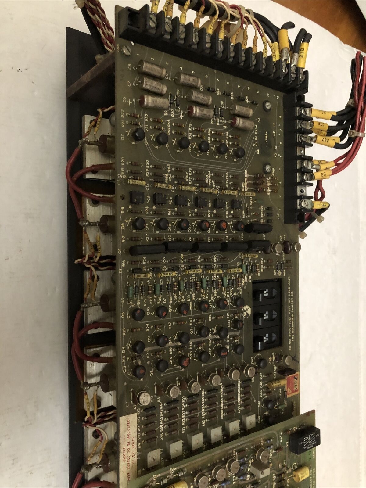 Warner & Swasey 5351-5037J Dc Servo Drive,8940-775F,8940-772E,8940-6675,Cu