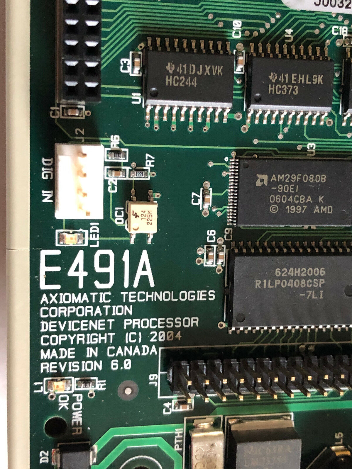 New Axiomatic Technologies E491a Devicenet Processor, Revision 6.0 E223345,Di