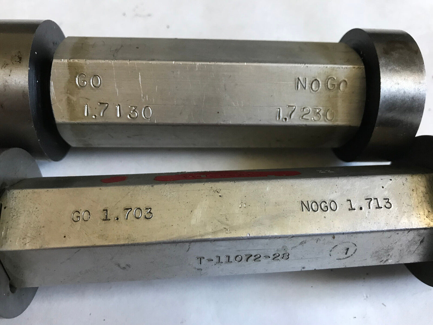 Lot The Pipe Machinery Go No Go Plug Gage 1.7130 1.7230 1.703 1.713,Ac
