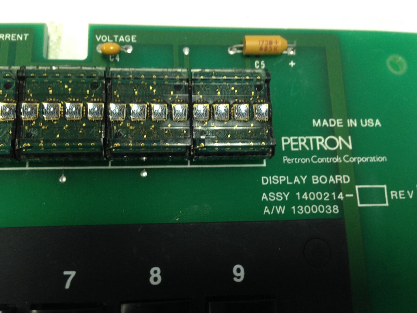 Pertron 1400214 Rev C 1300038 Display Board,Da