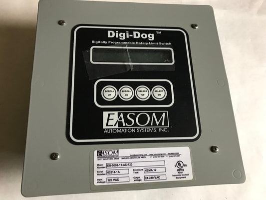 New Easom Es-5008-12-Ac-120 Digi-Dog Programmable Limit Switch Panelview,Sb