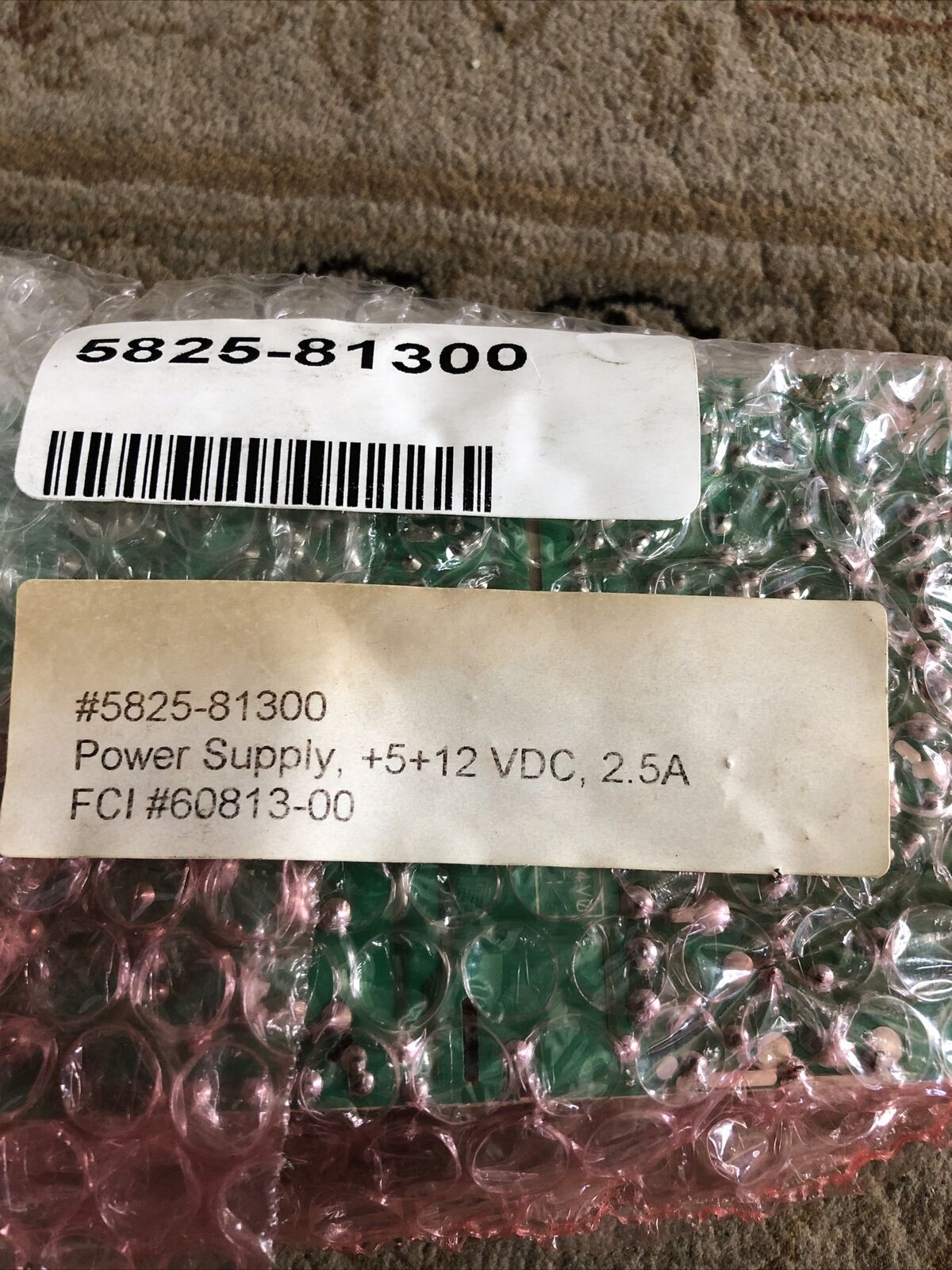 Lambda 5825-81300 Power Supply Wt18094v0,2.5A +5+12Vdc,501-132-01,501 133 00,Ed