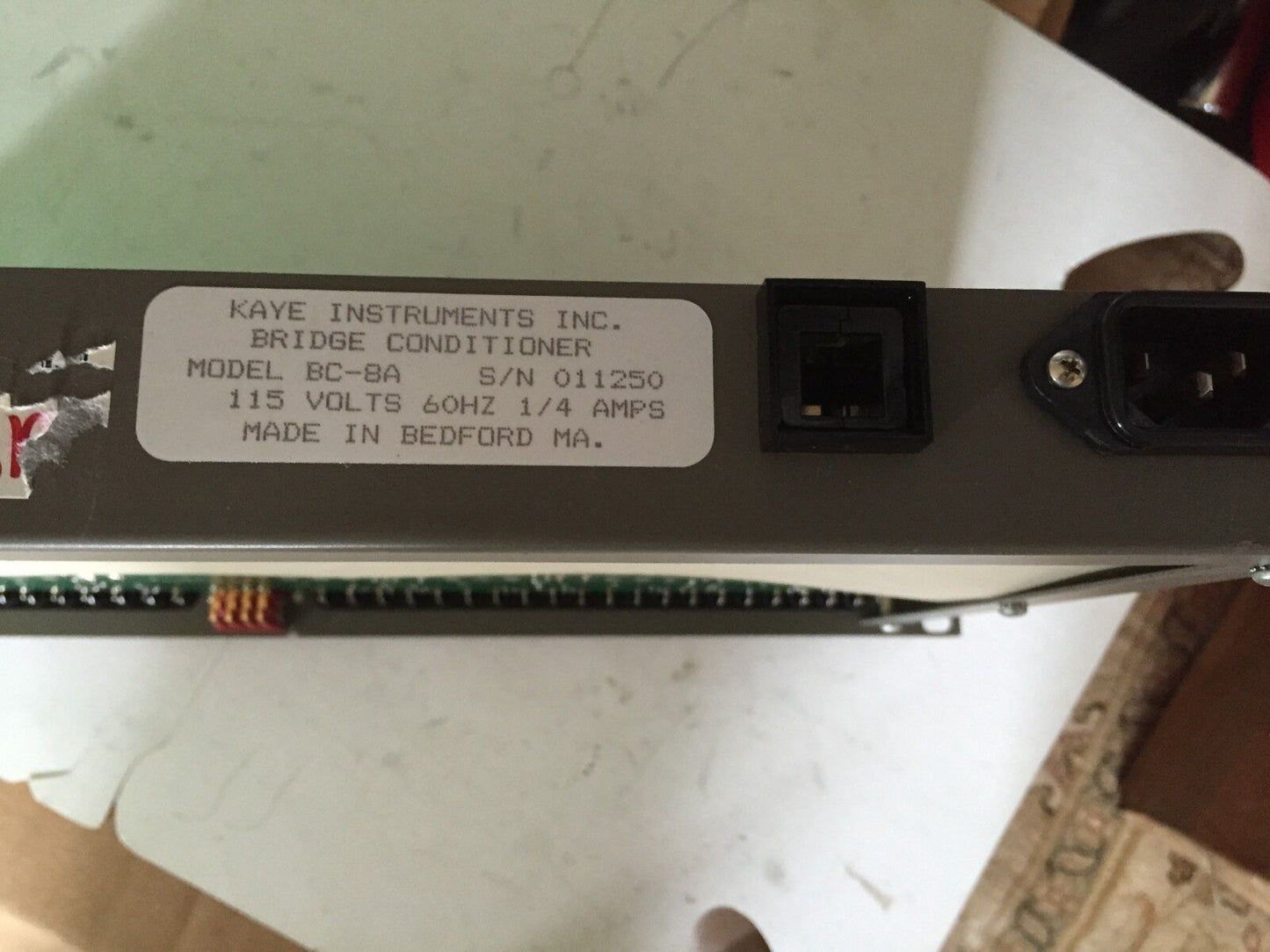 Kaye Instruments Bc-8, Bc-8A Bridge Conditioner Board B0680-E,Lp10-1200,Fg