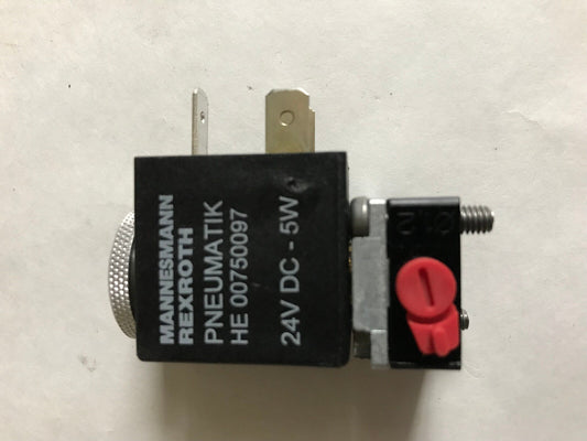 New Rexroth He00750097 Bosch Pneumatic Solenoid Pilot Valve 24Vdc-5W,Sh