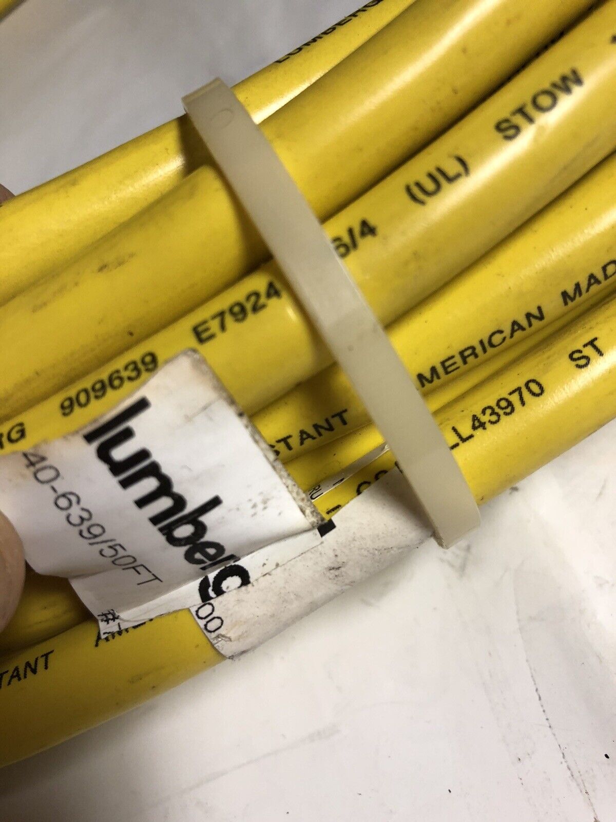 Lumberg 40-639/50Ft Robotic,Machine Cable Assembly Cordset,909639 E7924 16/4,Ex