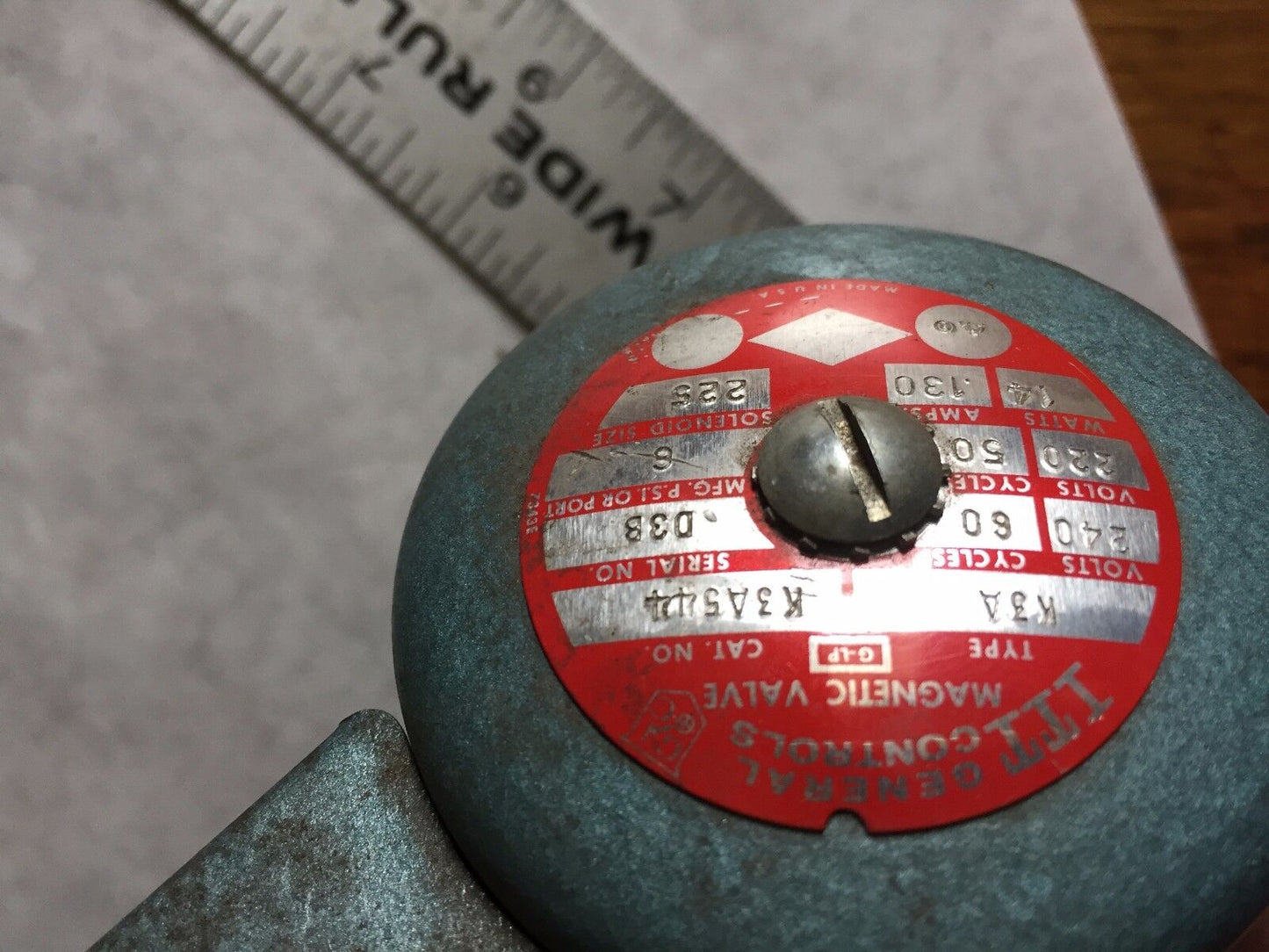 New Itt K3a544,Itt K3a,240V  Magnetic Gas Valve, 1/2" 6Psi Max,Br