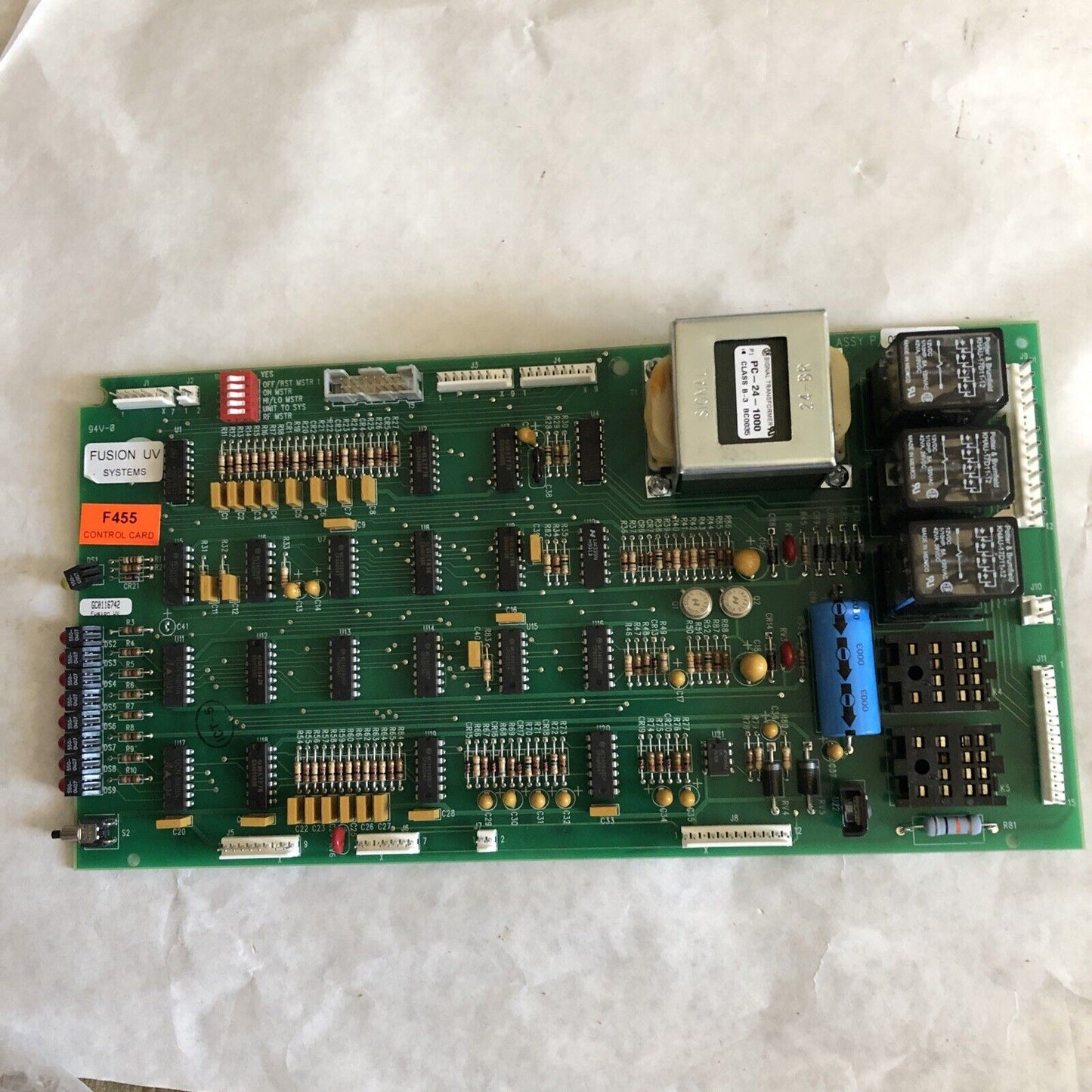 Fusion Uv Curing F455,Fusion Uv 038036 Rev Ap  F455 Control Board,Ec,Ed