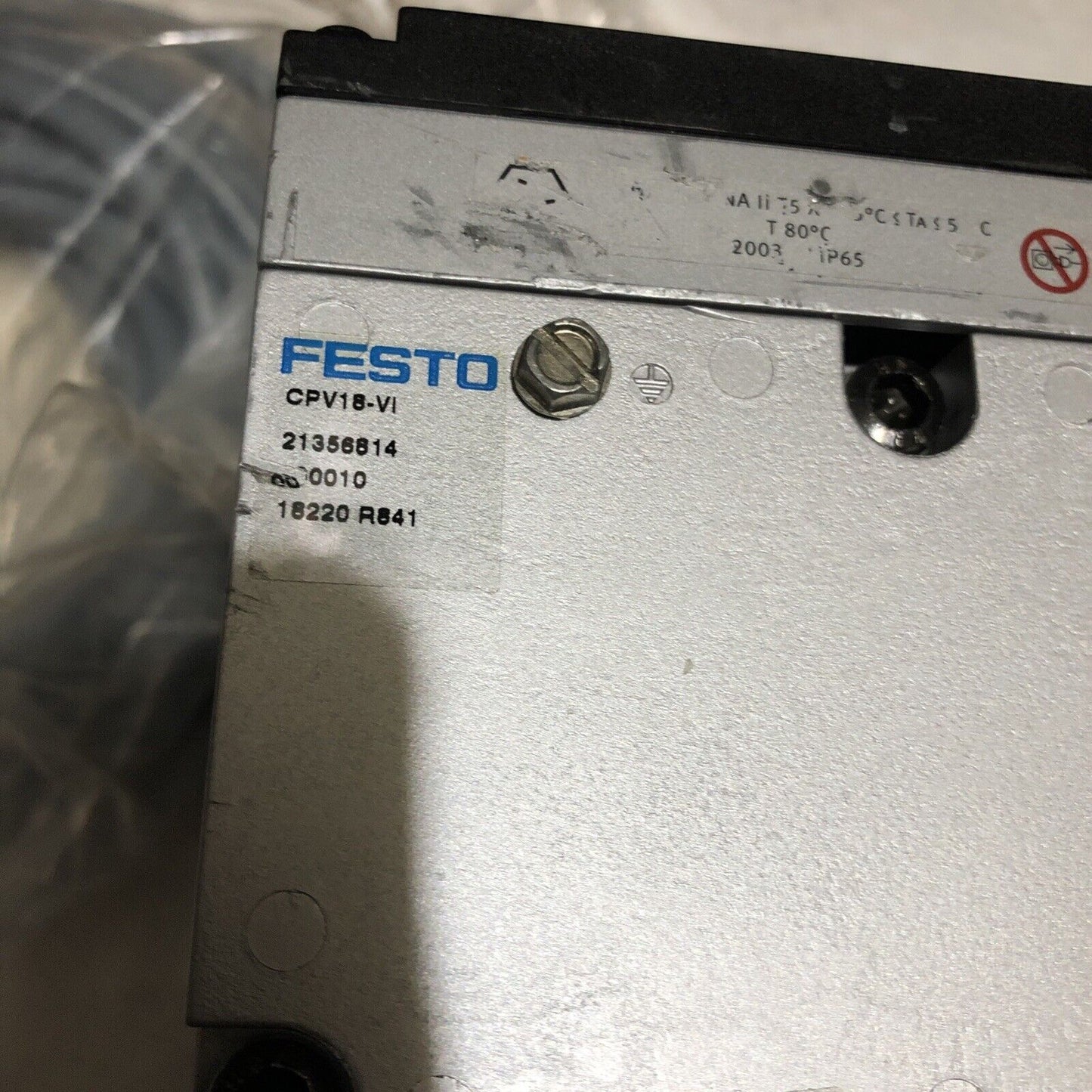 New Festo Cpv18-Ge-Mp-8,007234,Cpv18-Vi 24Vdc, Pneumatic Block Valve,Bg