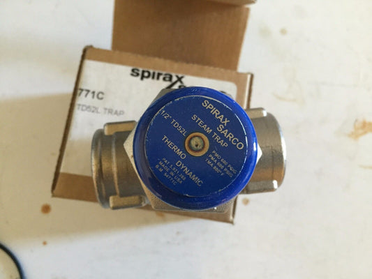 New 1/2" Npt Spirax-Sarco Td52l Thermodynamic Steam Trap Cool Blue 54771C,Eu,Hg