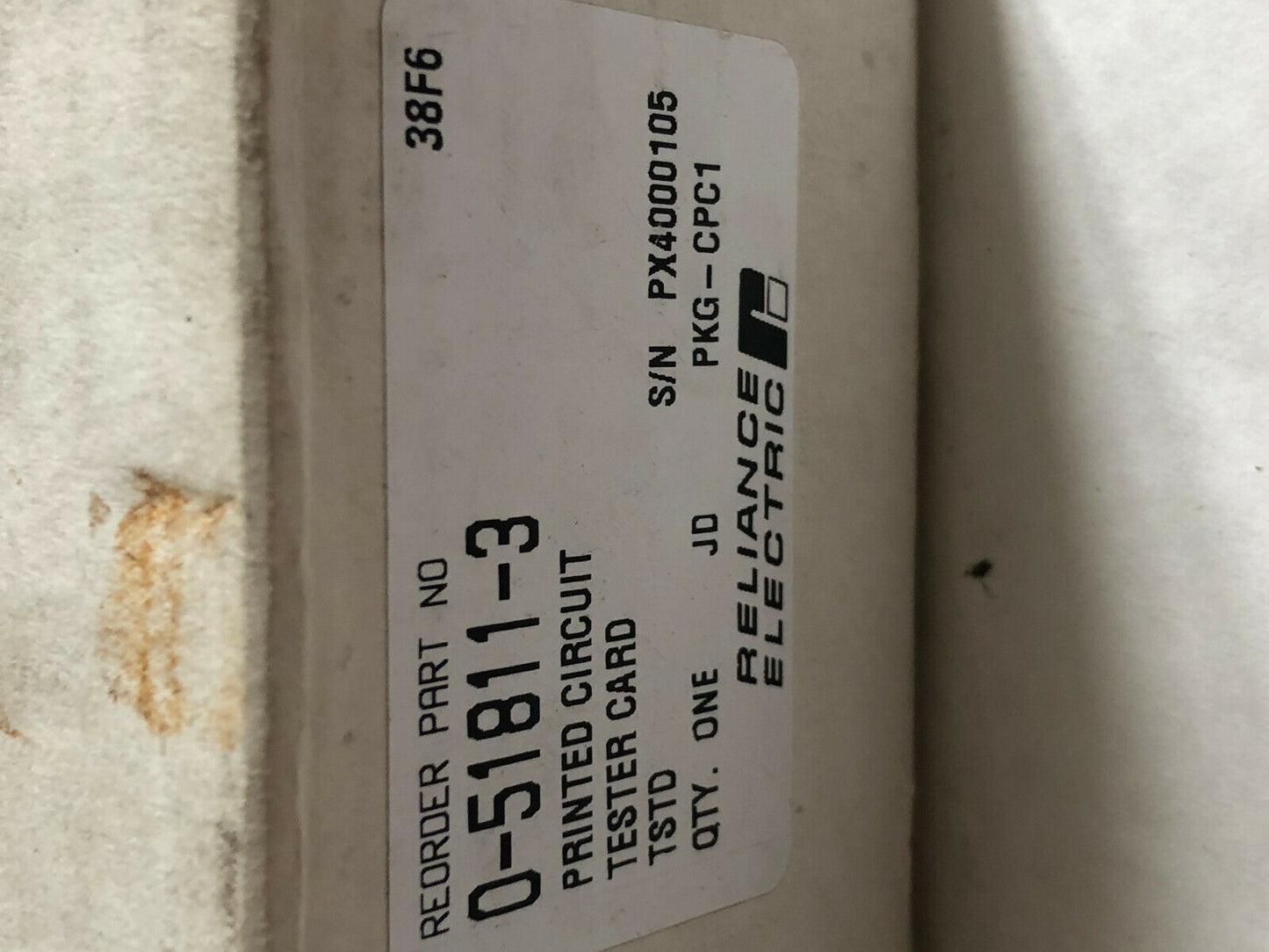 Reliance Electric 0-51811-3,O-51811-3 Pc Board Tester Card Tstd,0-51811-3,Sg
