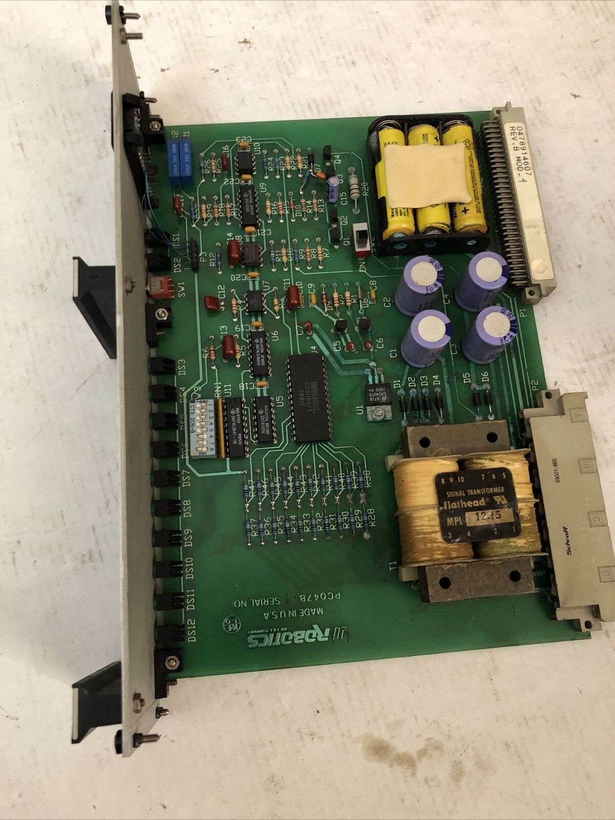 Isi Robotics Pc047b,Norgren,Isi Voltage Monitor Board Pc047b,Pc047b-1,Cz,Cs