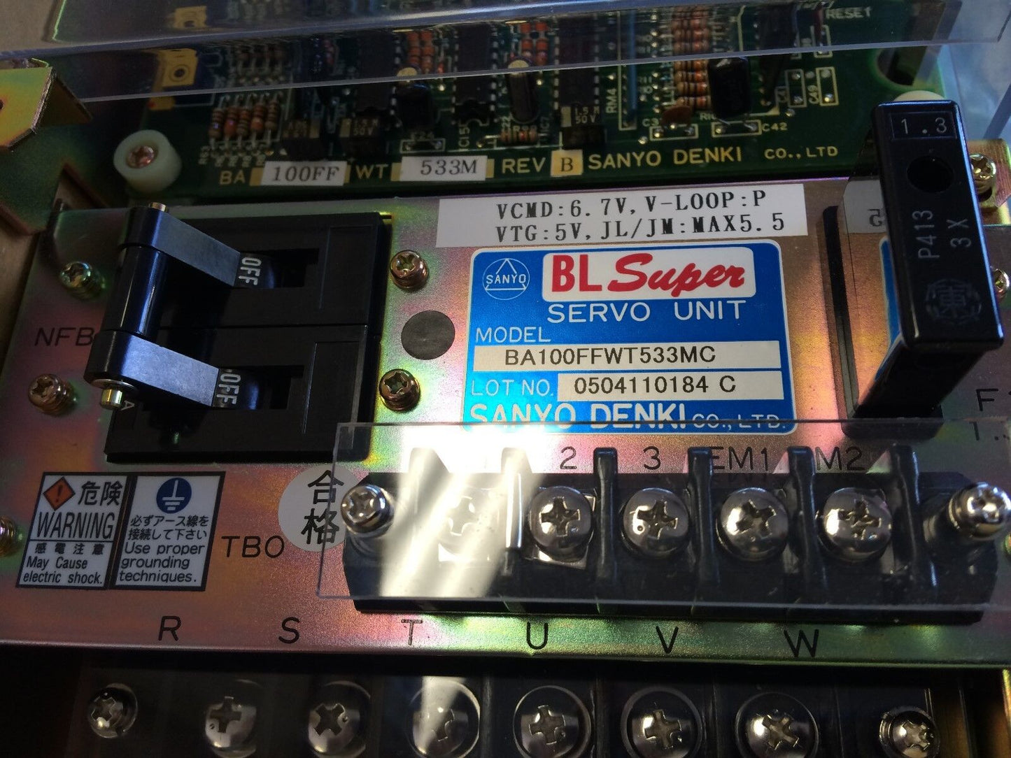 New Sanyo Denki Ba100ffwt533mc,Ba 100Ff Wt 533M Rev B Bl-Super Servo Drive,Fd