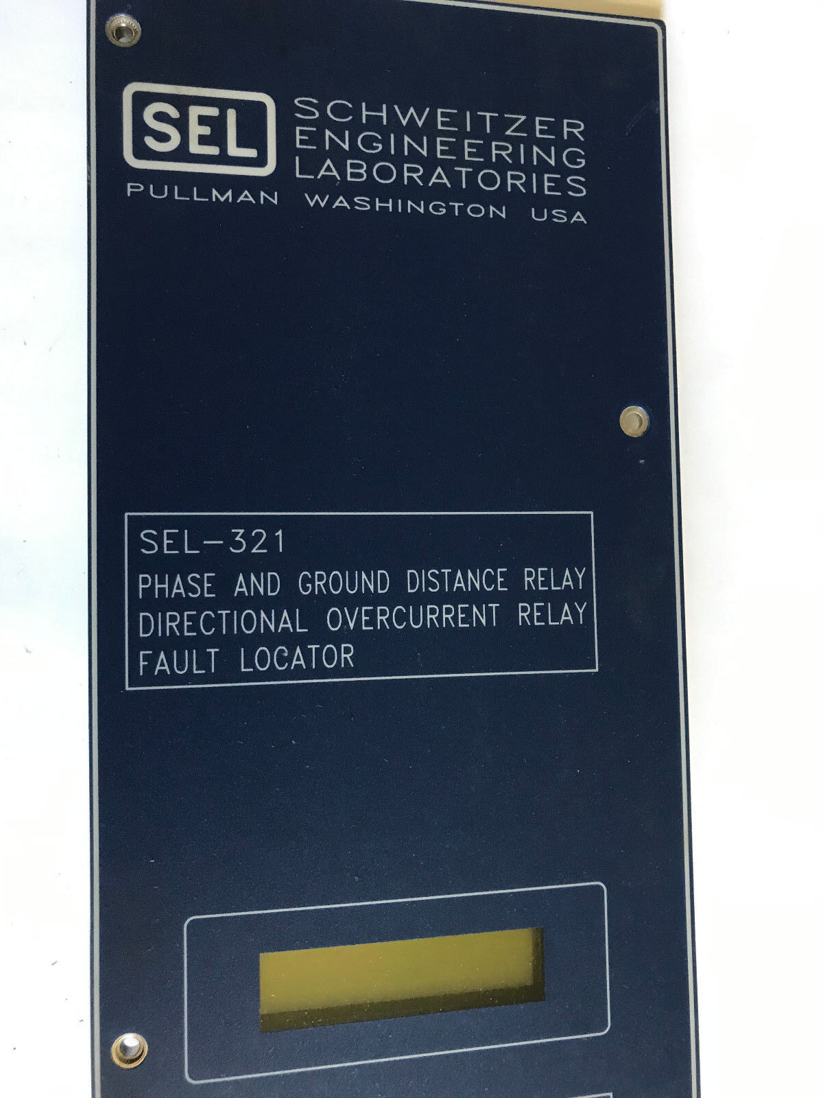 New Schweitzer Engineering Laboratories S0130 Sel-321 Front Panel Assembly,Sb