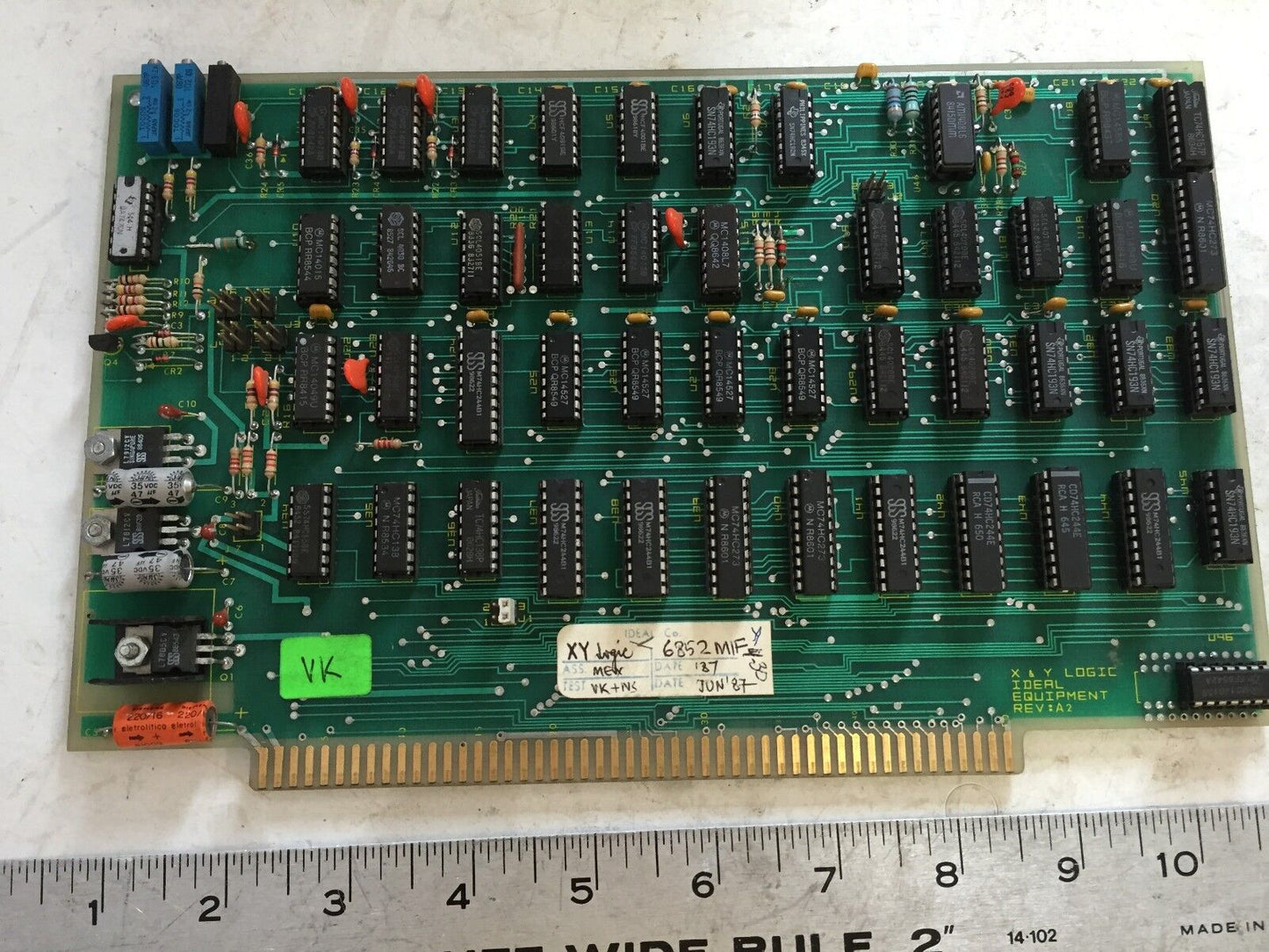 Ideal 6852Mif X & Y Logic Ideal Equipment Rev A2 X-Y Logic Board,Sa