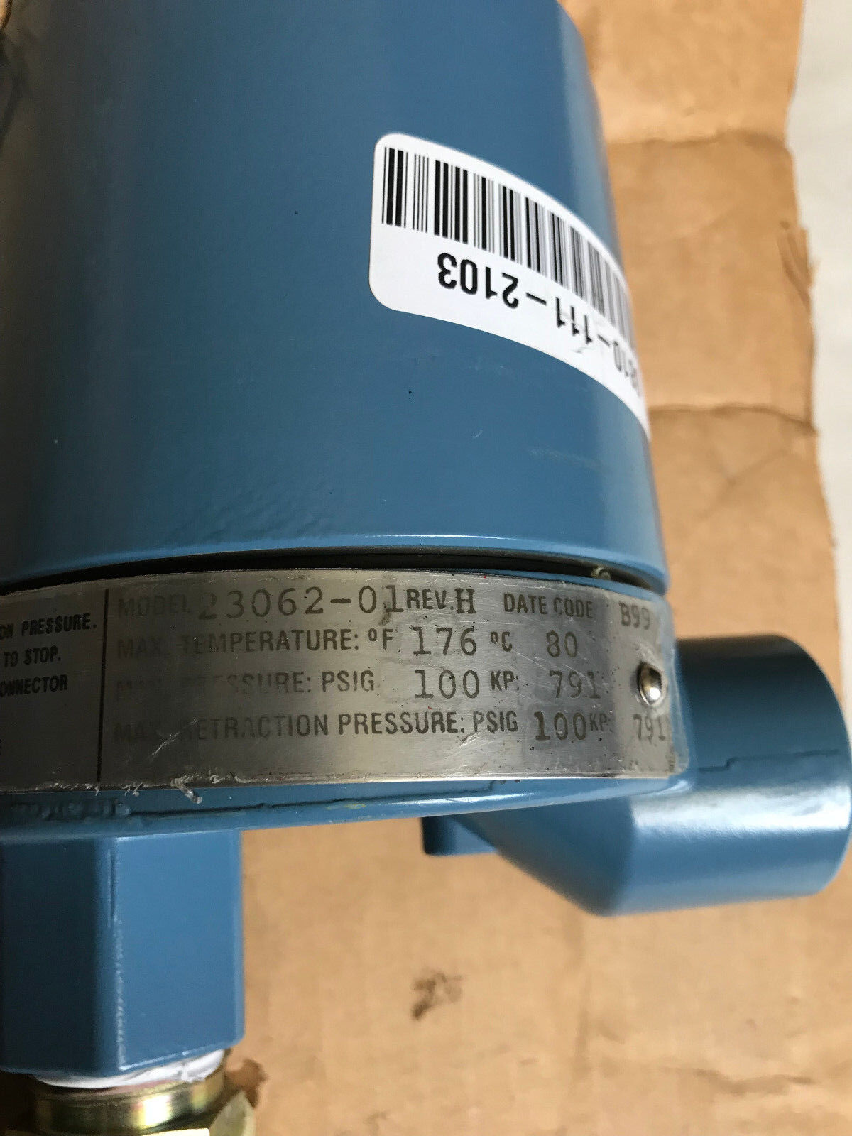 New Rosemount 23062-01 Rev H  B99 3/4" Npt Transmitter Sensor,Eu