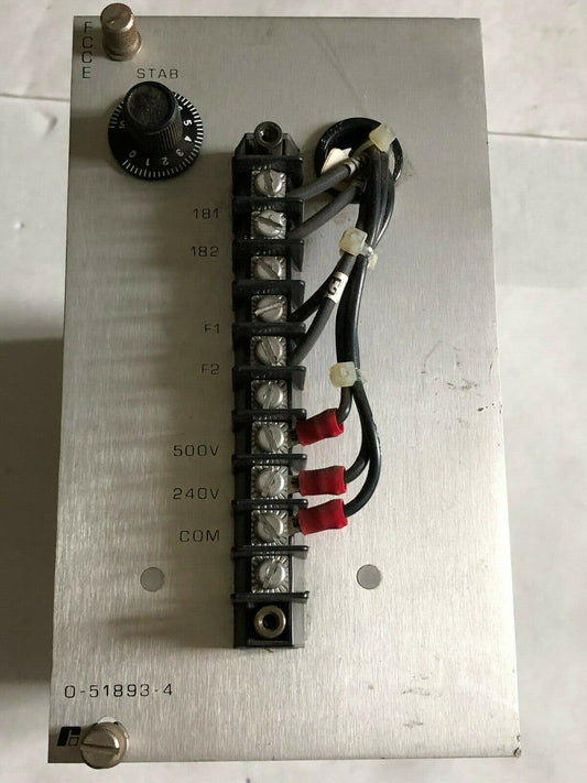 Reliance Electric 0-51893-4,0-48678,O-518934,Fcce Pc Control Field Controller,Co