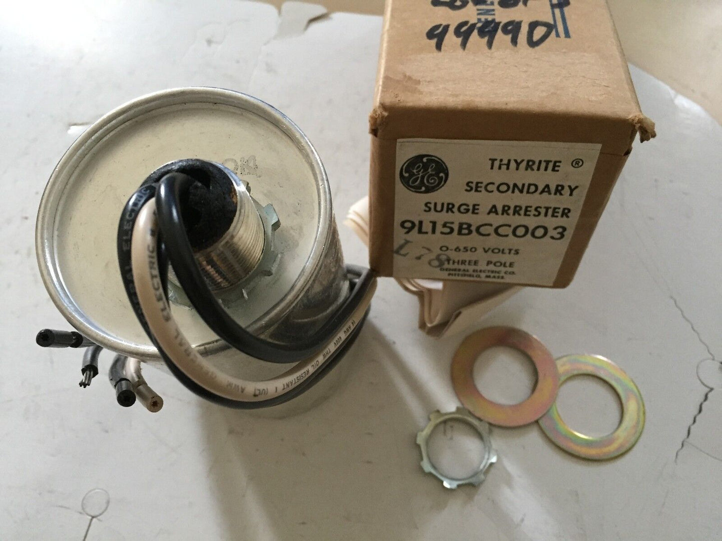 New Ge 9L15bcc003 Protective Capacitor 3Wire 0-650Vac,9L15bcc,Tj