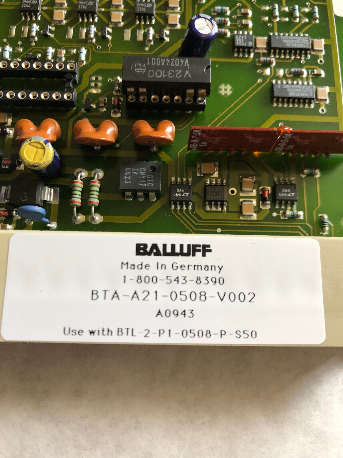 New Balluff Bta-A21-0508-V002 Analog Card Module,Balluff Bta-A 21-0508-V002 ,Ey