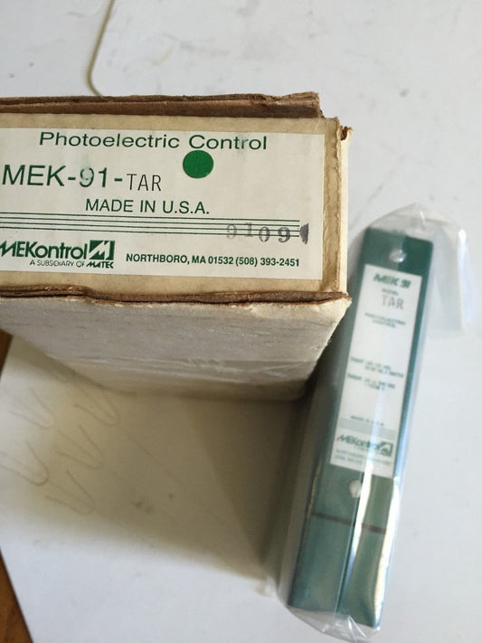 New Mekontrol Mek91-Tar,Tar,Thru-Beam Receiver Relay Joslyn Clark Mek91,Ea