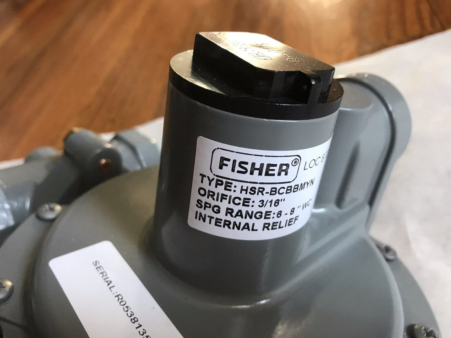 New Fisher Hsr-Bbcamyn 3/4" Npt Loc 870 Orifice 3/18", Internal Relief Valve,Ef