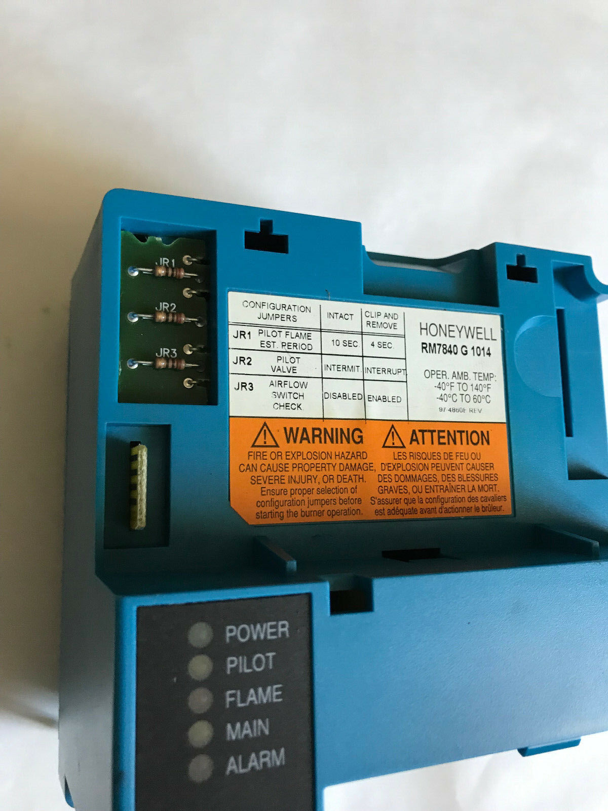Honeywell Rm7840 G 1014 Burner Control,Eh